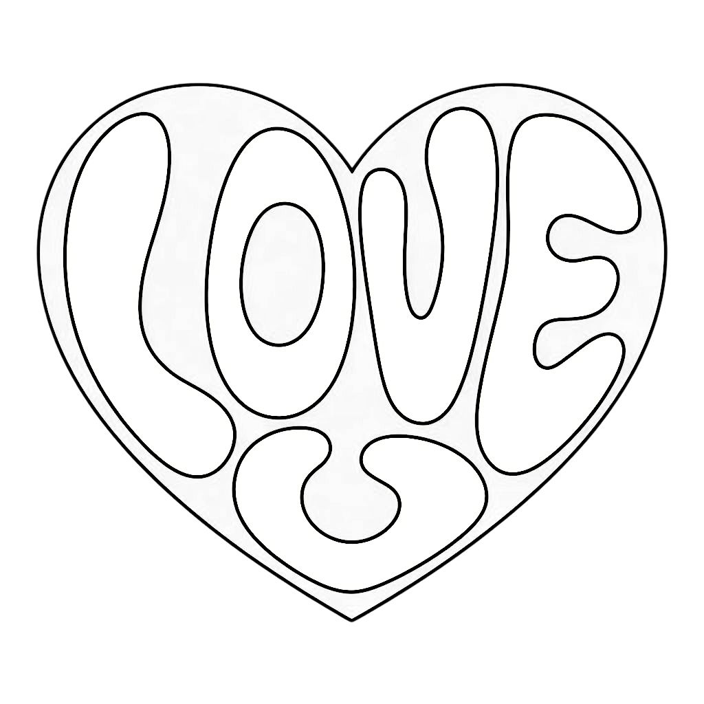 kleurplaten met hartjes