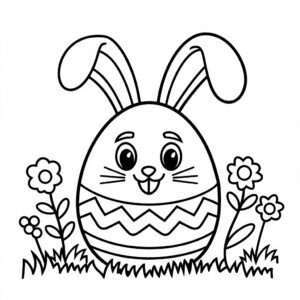 ausmalbild frohe ostern