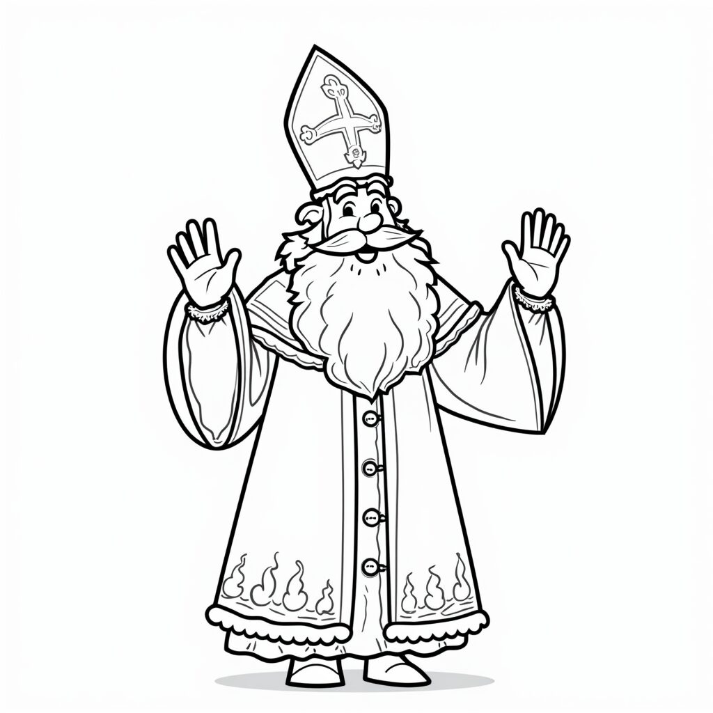 kleurplaten sinterklaas