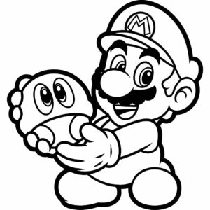 disegni di super mario da colorare