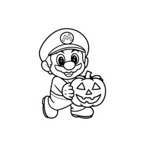disegno super mario da colorare