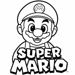 super mario da colorare pdf