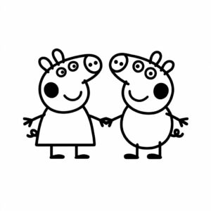 peppa malac színező oldal nyomtatása