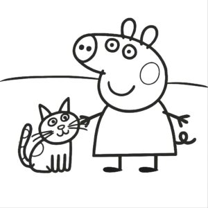 peppa malac színező oldal ingyenes