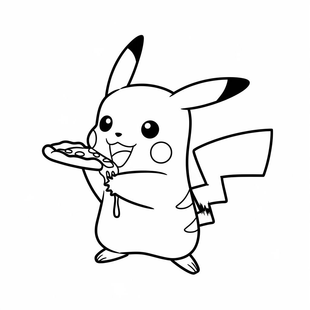 printable pikachu coloring pages