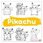 Pikachu para colorear
