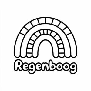 regnbue farveplade til småbørn