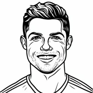 ronaldo kleurplaat