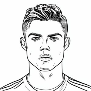 ronaldo shirt kleurplaat