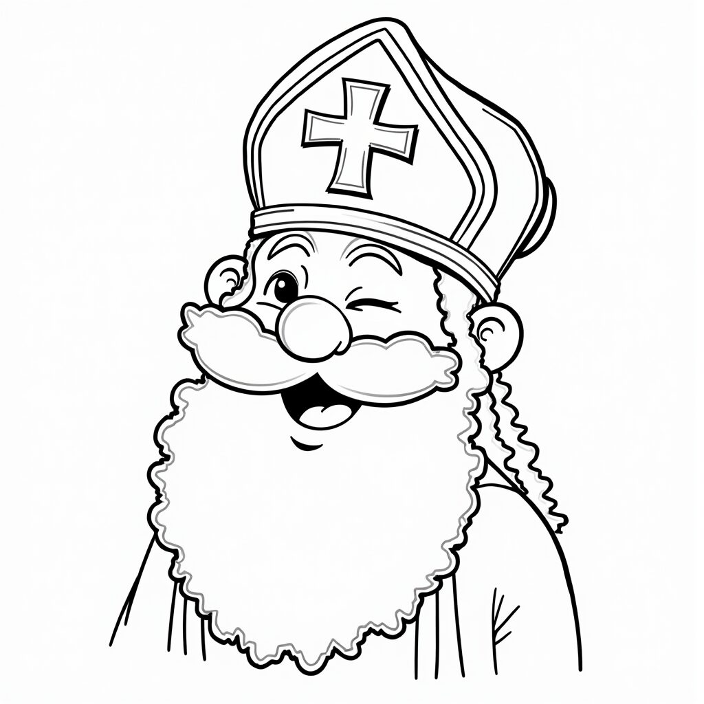 sinterklaas kleurplaat peuters
