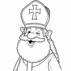 Tulosta nyt Sinterklaasin värityssivu