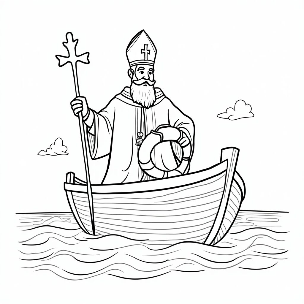 sinterklaas kleurplaat stoomboot