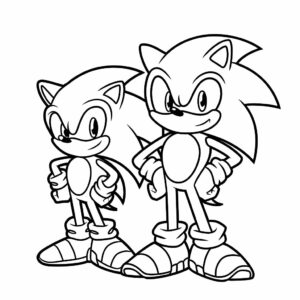 coloriage sonic shadow