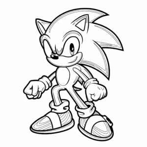 sonic coloriage à imprimer