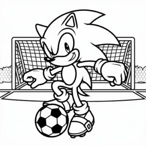 coloriage à imprimer sonic