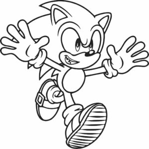 imprimer coloriage sonic