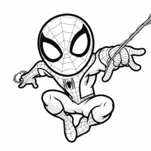 disegni di spiderman da colorare