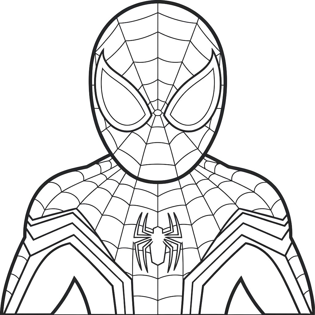 spiderman color page