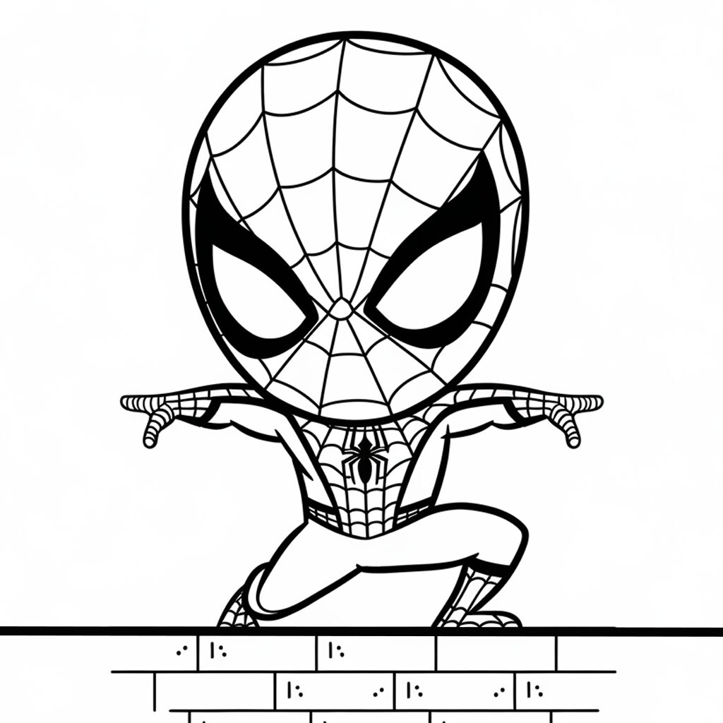 coloring pages spiderman
