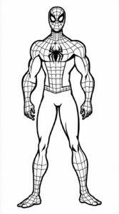 spiderman kleurplaat printen