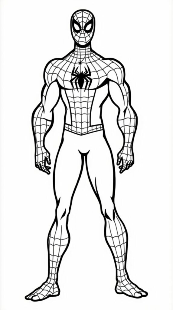 homem aranha desenho para colorir