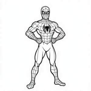 spiderman kleurplaten