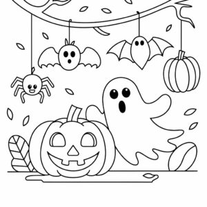 Stitch Halloween farvelægge - Udskriv og mal farverigt