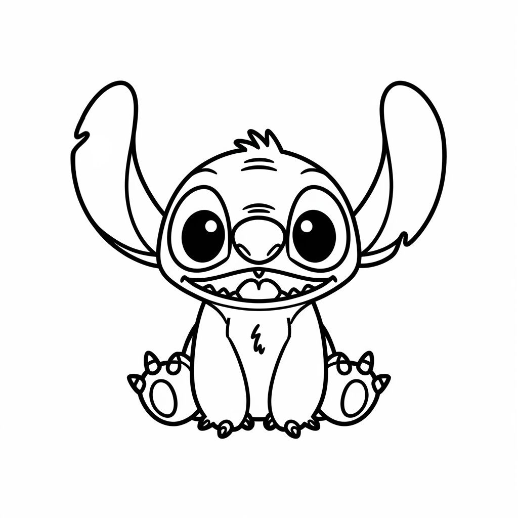 stitch coloring pages printable