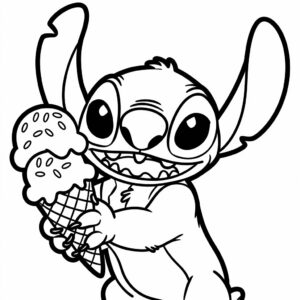 coloriage glace à imprimer