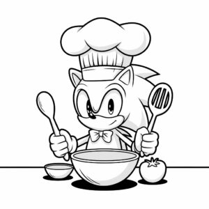 sonic coloriage