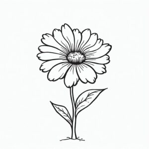 tekening bloemen