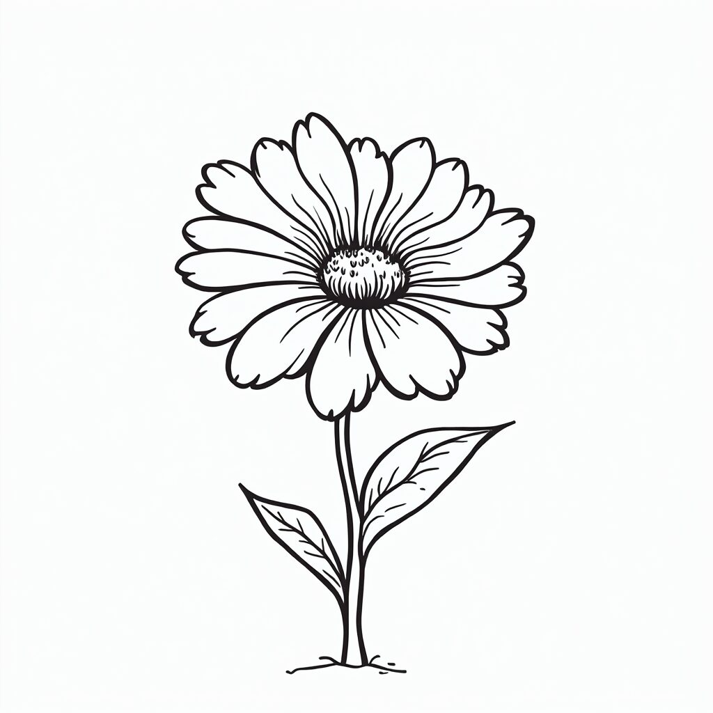 tekening bloemen