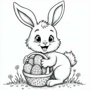 disegno di pasqua da colorare
