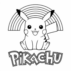 Dibujo de Pikachu para colorear