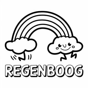 tegning regnbuen farver