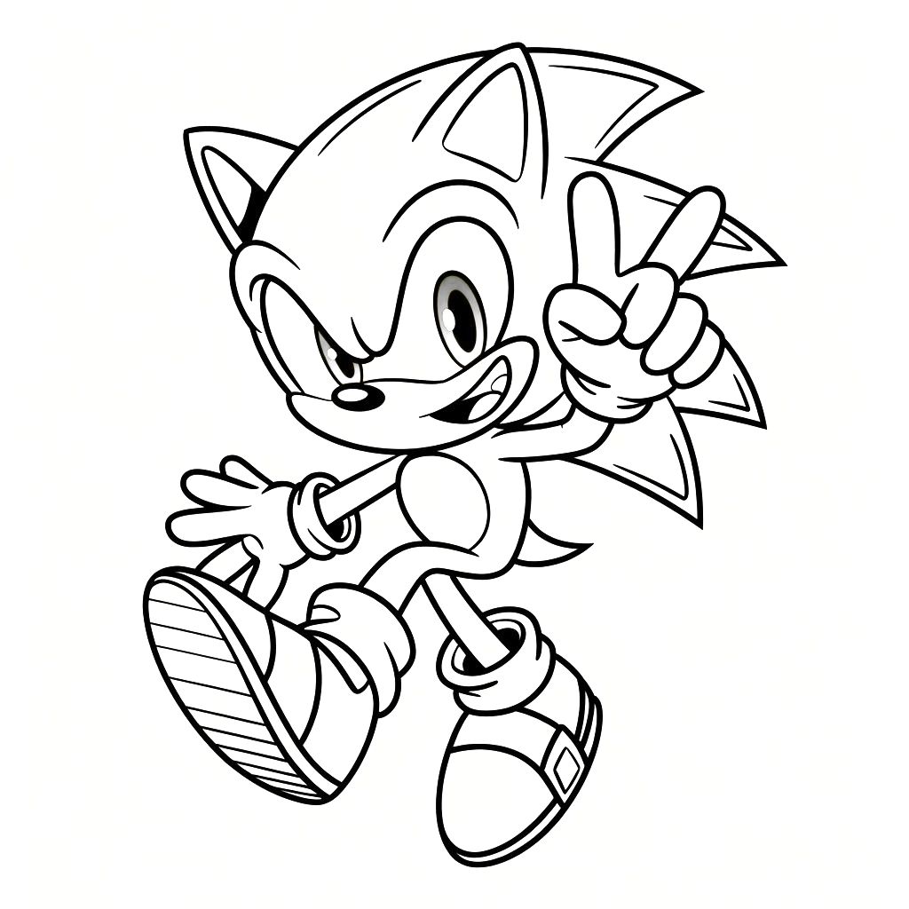 coloring pages sonic