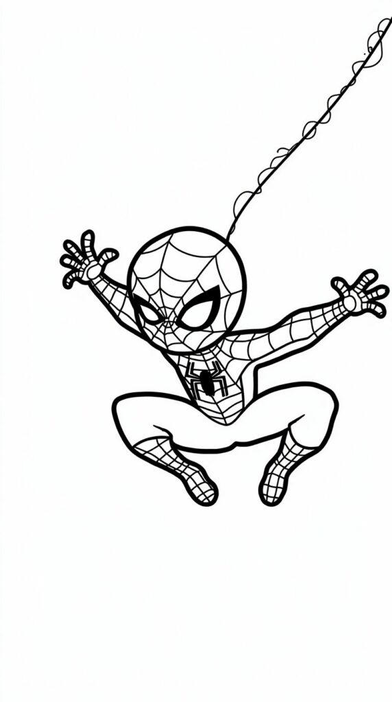 tekening spiderman