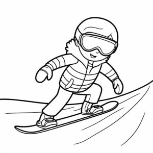 disegni da colorare inverno