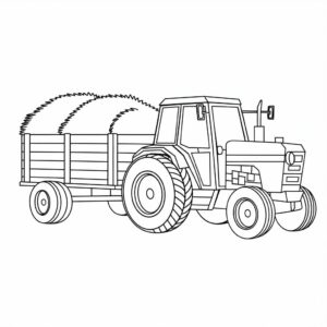 tracteur coloriage à imprimer