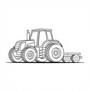 imprimer coloriage tracteur
