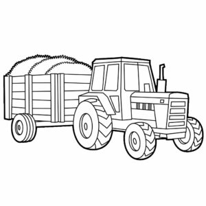 coloriage tracteur imprimer
