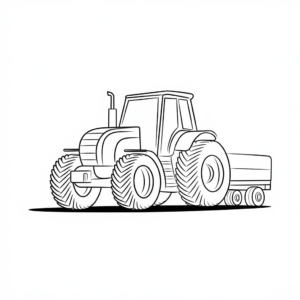 coloriage gratuit à imprimer tracteur