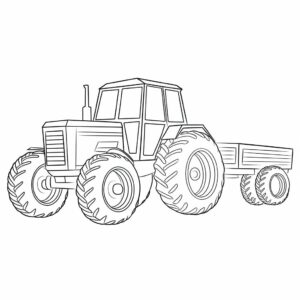 coloriage tracteur fendt