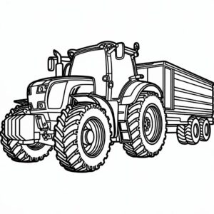 coloriage tracteur a imprimer