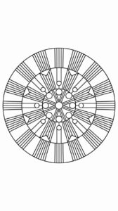 Ausmalbilder Geometrische Mandalas