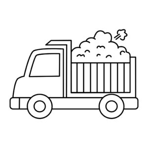 Ausmalbilder Große Lastwagen