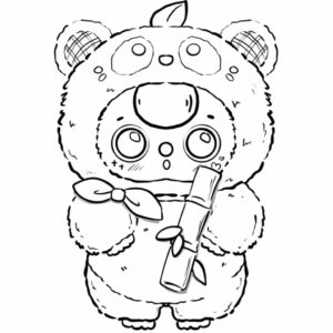 Baby three kleurplaat om thuis te printen