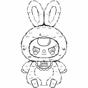 Baby three printbare kunst voor peuters