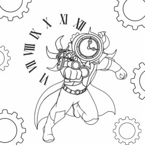 Clockhead Skibidi kleurplaat om gratis te printen