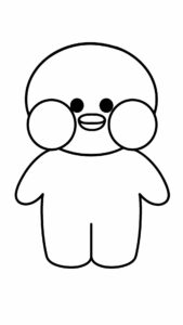 Colorier Lalafanfan facilement pdf à imprimer